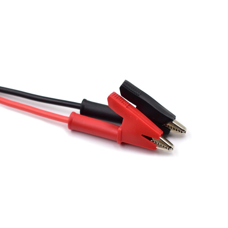 2 Pcs Dual Ended Crocodile Alligator Clips, 14AWG Test Lead