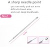 Premium Blackhead Tool Kit, Stainless Steel Acne Needles Double Side