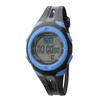 Klefer TS-D157-BL Digital Wristwatch, Waterproof, Multi-functional, Urethane Strap, Black, Dial