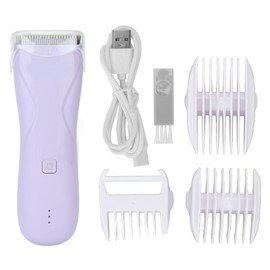 Portable Electric Hair Clipper Low Noise IPX7 Waterproof Electric Hair Trimmer for Baby Purple