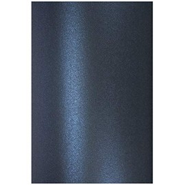 Netuno 10x Metallic Dark Blue Card A5 148 x 210 mm 5.8 x 8.3 in 250gsm Aster Metallic Queens Blue Glossy Card Paper Pearlescent cardstock for menu Cards brochures Weddings DIY Invitations calendars