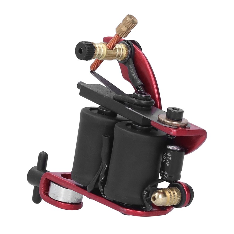 Red Portable Alloy Coil Tattoo Machine Casting Beginner Tattooist Tattoo