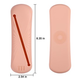 PNEUICALLY Makeup Brush Holder Large Capacity Travel Silicone Makeup Brush Bag Portable Makeup Brush Travel Case Soft and Sleek Travel Essentials (Khaki)