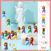 Guiqulai 50 Pcs Mini Jesus Figure 5 Colors Little Jesus
