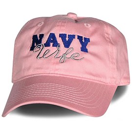 Navy Wife Embroidered Ball Cap