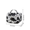 Makeup Organizer Bag - Cow Print Makeup Cosmetic Organizer Pouch
