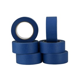STADEA 2 Inches Wide Blue Painters Tape Masking Tape for Painting, Labeling Multi Surface Residue-Free for Indoor and Outdoor 55 Yard Long High Performance Roll - Pack of 6
