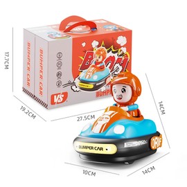 Remote Control Car Toy for Kids RC Bumper Car Toys with Light Music Sound RC Battle Race Cars Set of 2 Players Kids Cars Toddler for Boys and Girls