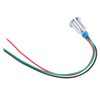 4 Sets PreWired Round LEDs Waterproof Dustproof 2-Color Common Cathode