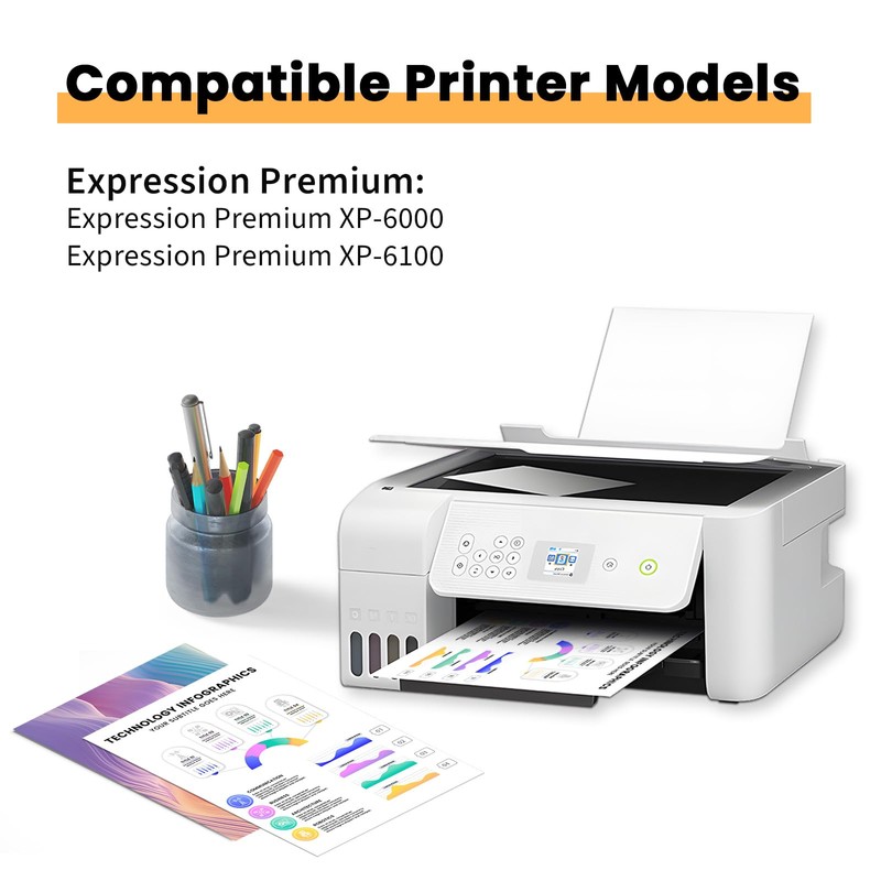 Torvon Torvon Remanufactured Ink Cartridges Replacement for Epson 302 XL