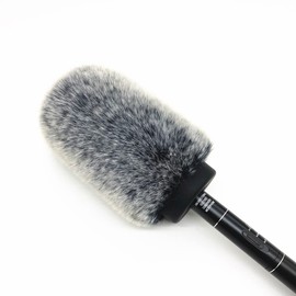 Microphone Wind Muff Pop Filter For Sennheiserr MKH416 MKH418 ME66 K6 Shotgun Microphone Cover windscreen Deadcat For Rode Ntg3 Microphone shield Headset microphone windscreen (Black And White)