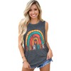 Summer Tank Tops for Women Graphic Rainbow Sleeveless Casual Loose