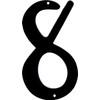 HIllman 841632 4-Inch Nail-On Black Die Cast Aluminum, House Number