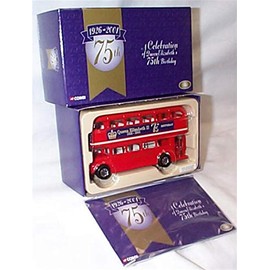 corgi classic London Bus AEC Routemaster Queen Elizabeth's 75th Birthday vehicle limited edition diecast model