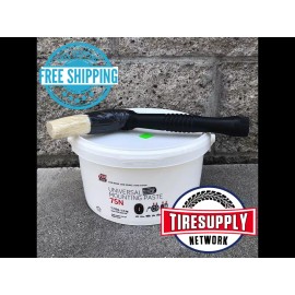 Rema Tip Top 75N Universal Tire Mounting Paste Lube 7.7LBS Pail & Rema 73 Brush