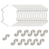 KEAYOO 100 x Greenhouse Clips Extra Thick 1.6 mm Rustproof