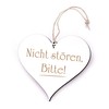 Engraved Door Sign with Heart Design 13 x 12 cm