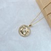Elegant women's necklace zodiac sign Pisces chain 18 carat gold