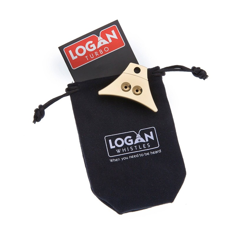 Logan Turbo Solid Brass Shepherd Whistle (Whistle Only)