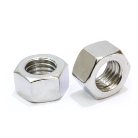 5/16"-18 Stainless Hex Nut (100 Pack), by Bolt Dropper, 304 18-8 Stainless Steel Nuts