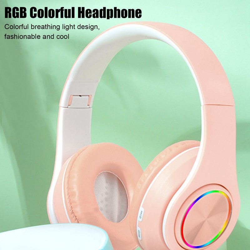 Bluetooth Headset Noise Reduction Foldable Over Ear Wireless Headphone with