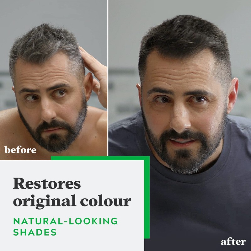Just For Men Shampoo-in Colour, Grey Hair Dye for Men,
