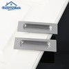 HOMOTEK 4 Pack 120mm Flush Sliding Closet Door Pulls, Recessed