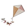 Single Wheel Kite 3D Clipping Simple Assembly Vintage Simple Diamond