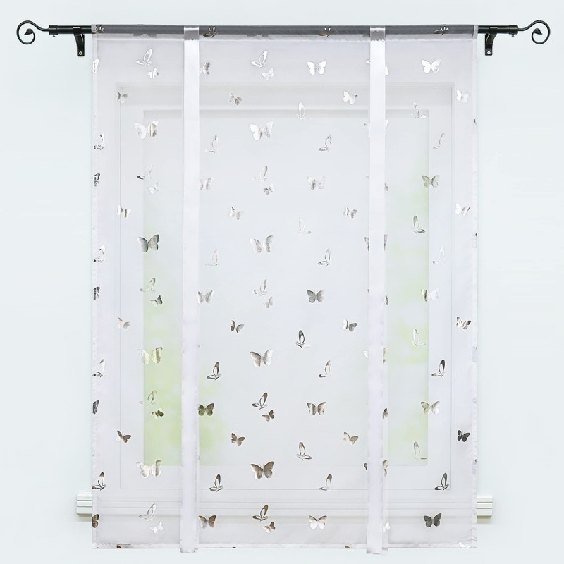 Heichkell Roman Blind with Drawstring, Voile, Modern Small Window, Kitchen