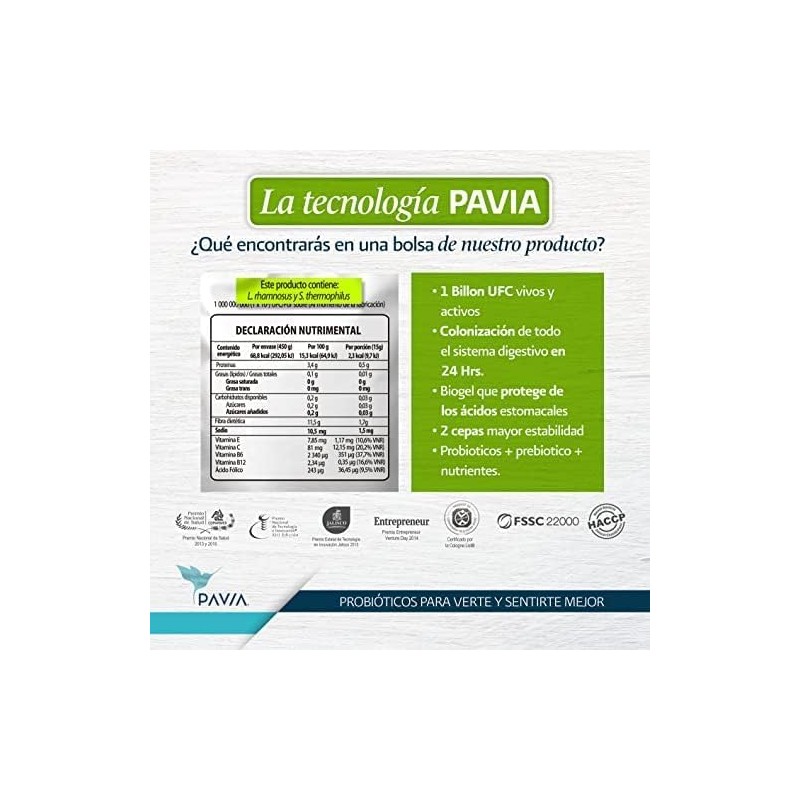 Probióticos Vivos FreeTX en Biogel con Fibra y Prebióticos Apoyo