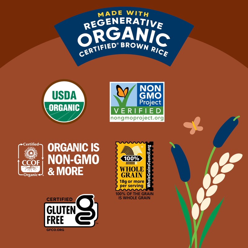 Lundberg Organic Whole Grain Brown Rice Cakes, Salted Caramel, Gluten-Free,