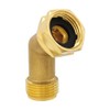 Hooshing 45 Degree Garden Hose Elbow Connector 3/4" GHT Solid
