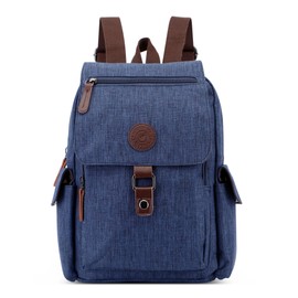 DORRISO Fashion Backpack for Men Women Classic Travel 13.3 inches Laptop School Bag Multiple Pockets Rucksack for College Casual Outdoor Holiday Water-Resistant Ladies Daypack Knapsack Blue
