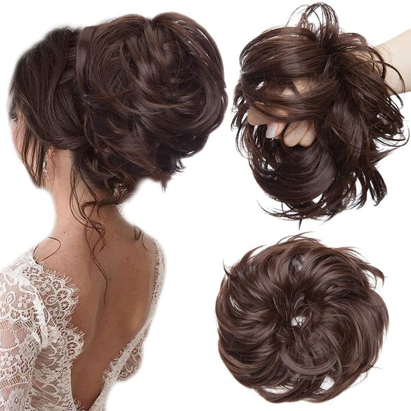 SEGO Large Hair Extensions Hair Scrunchie Updo Messy Bun Bun