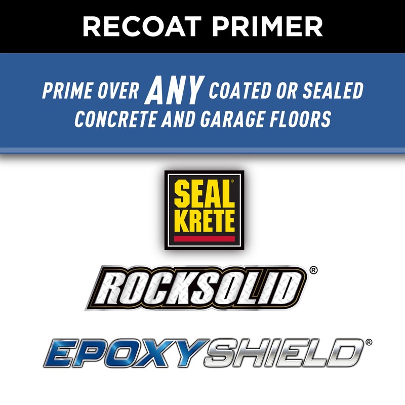 Rust-Oleum 338806 Concrete & Garage Floor Recoat Primer, Gallon, Gray