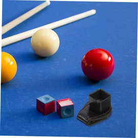BESPORTBLE Elegant Billiard Cue Chalk Holder Magnetic Belt Clip for Snooker Pool Chalk Holder Tool Leather Storage Box Cue