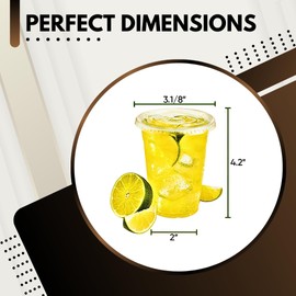 Green Direct Clear Plastic Cups with Lids - 8 oz Disposable Cups for Iced Coffee, Bubble Tea, Smoothies, Cold Drinks - Sturdy Cups with Tight Lids for On-the-Go Use, Parties, Pack of 50