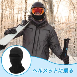 ZHEJIA Neck Warmer, Balaclava, Balaclava, Fleece Lined, Cold Protection, For Winter, Neck Guard, Earmuffs, Mountain Climbing, Fishing, Motorcycle, Cycling, Snowboarding, 360° Heat Retention Windproof,