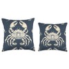 Hermit Crab Duotone Animal Wildlife Pattern Throw Pillow