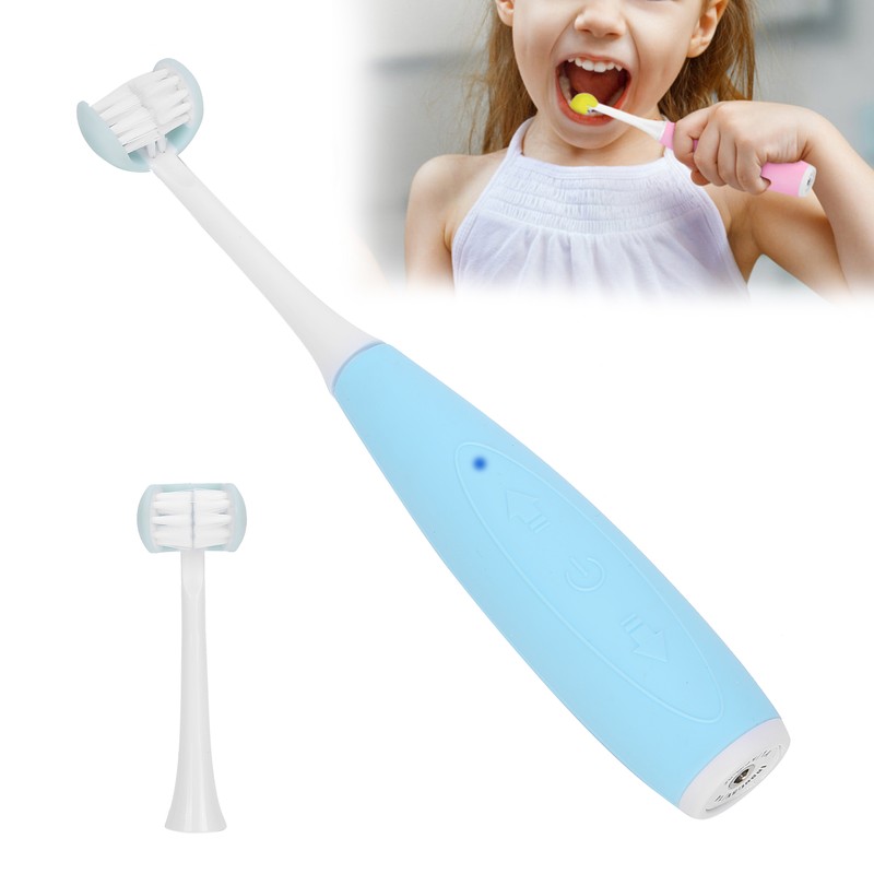 3 Sides Kid Electric Toothbrush 5 Gears Rechargeable Waterproof Oral