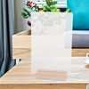 Operitacx Dry-Wipe Acrylic Board with Illuminated Stand, Transparent Desk, Note