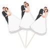 Wedding Cocktail Stick Party Picks Bride and Groom Pack of
