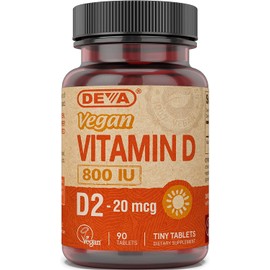 Deva Vegan Vitamins Vitamin D 800Iu Vegan 90 Tab