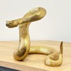 Alfie Francis 16cm Tall Gold Snake Ornament Statue Figurine Sculpture
