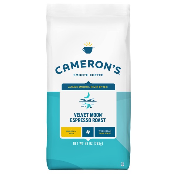 Cameron's Coffee Roasted Whole Bean Coffee, Velvet Moon, 28 Ounce