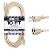 Iron Forge Cable Beige Outdoor Extension Cord 10 ft, 16/3