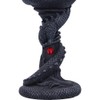 Nemesis Now, Kelch, Drachenspirale, Kunstharz, mit Edelstahleinsatz, 20 cm, Schwarz,