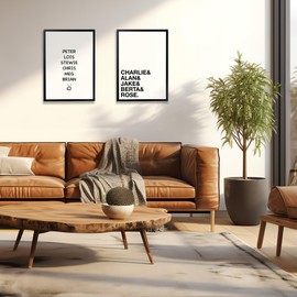 JUHMI Film Poster Family Guy Name - Aesthetic Room Decor / Room Decoration Aesthetic - Vintage Fan Wall Decoration Living Room Bedroom Kitchen Bathroom - A5 (15 x 21 cm) Without Frame