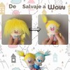 100pc 2.5cm Donas Ligas Scrunchies Elásticas Sin Costura para Cabello