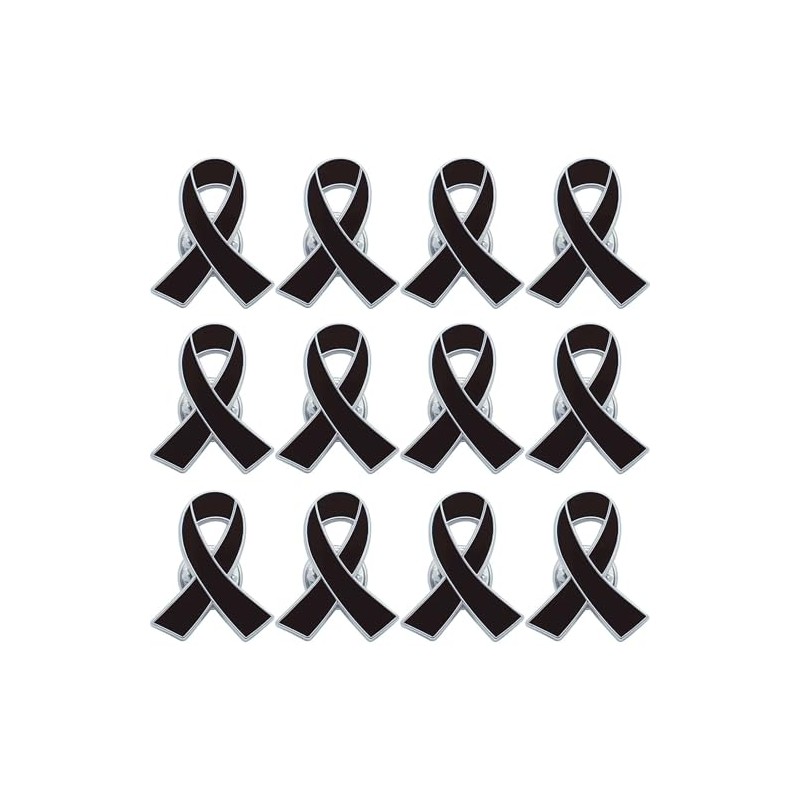 12 Pcs Funeral Ribbons Memorial Ribbon Black Awareness Ribbon Funeral